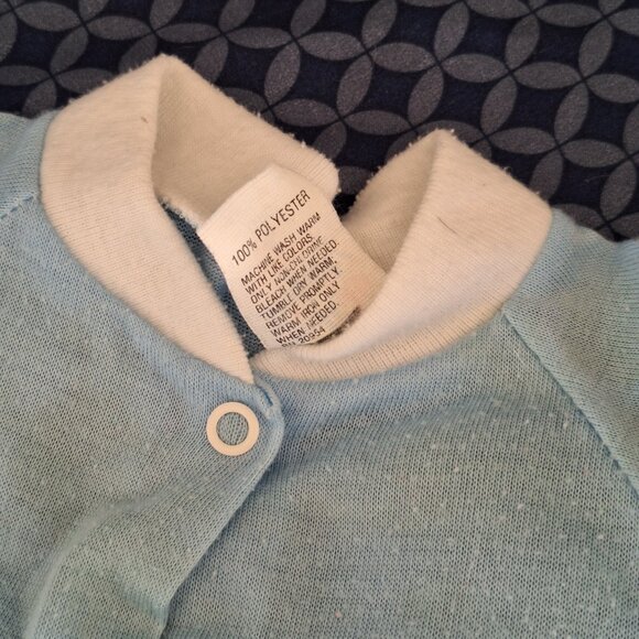 light blue with white collar pajamas - Picture 6 of 11